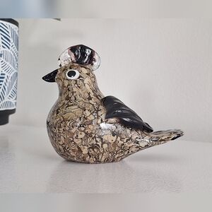 Hand-blown glass bird